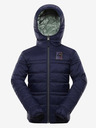 ALPINE PRO Khaki-modrá detská obojstranná zimná bunda ALPINE PRO EROMO