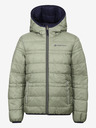ALPINE PRO Khaki-modrá detská obojstranná zimná bunda ALPINE PRO EROMO