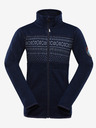 ALPINE PRO Tmavomodrý detský sveter na zips ALPINE PRO ZEGO