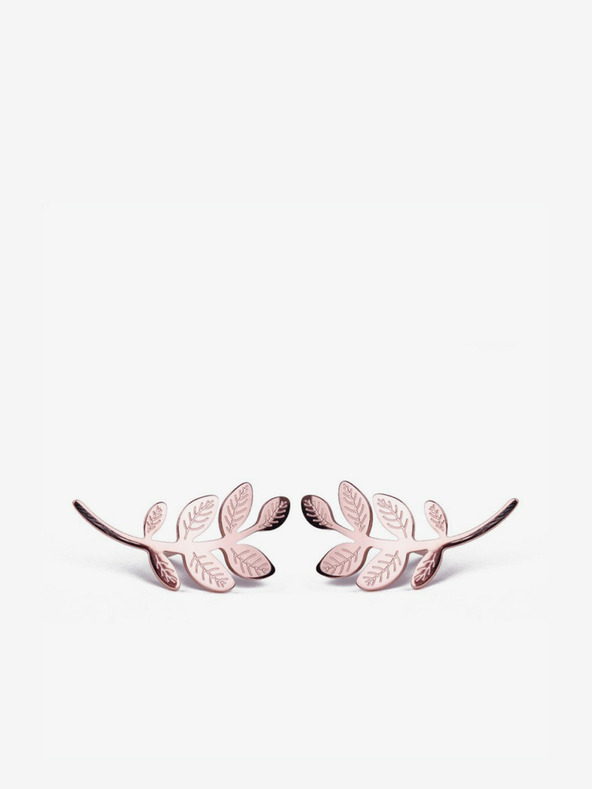 Vuch Leaves Rose Gold Náušnice