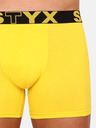 Styx Žlté pánske dlhé boxerky Styx