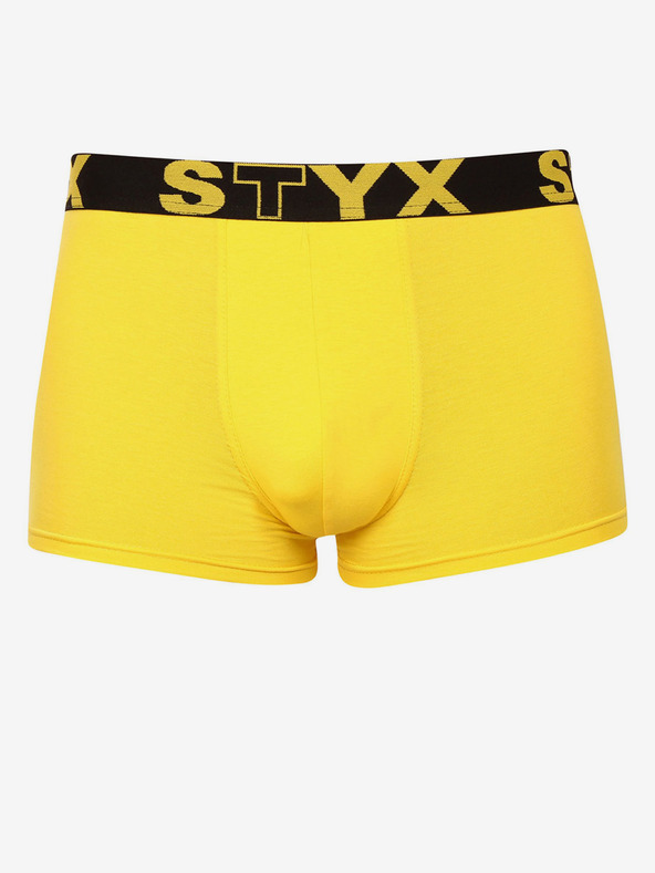 Styx Žlté pánske boxerky Styx