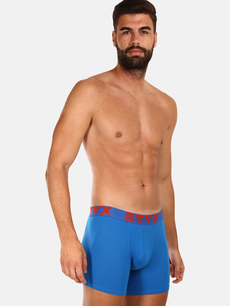 Styx Modré pánske boxerky Styx