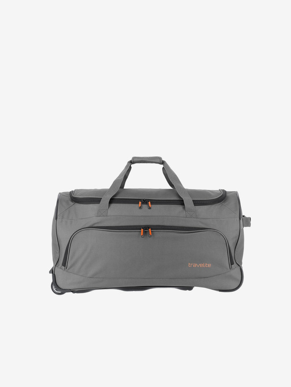 Travelite Sivá cestovná taška na kolieskach Travelite Basics Fresh