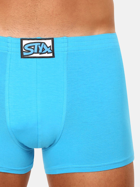 Styx Svetlomodré pánske boxerské šortky Styx