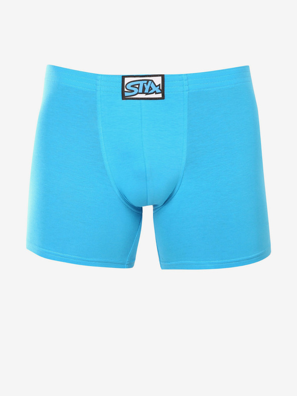 Styx Svetlomodré pánske boxerské šortky Styx