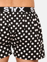 Styx Čierno-biele pánske bodkované šortky Styx Bodkované šortky