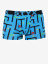 Styx Modré pánske vzorované boxerky Styx Game