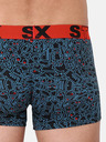 Styx Modro-čierne pánske vzorované boxerky Styx