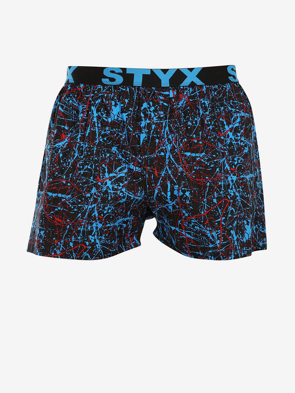 Styx Modré pánske šortky Styx art Jáchym