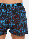 Styx Modré pánske šortky Styx art Jáchym