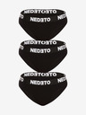 Nedeto Súprava troch kusov - dámske nohavičky Nedeto čierne