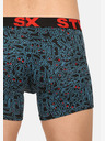 Styx Pánske dlhé športové boxerky Styx na umeleckú gumu doodle (U1256/2)