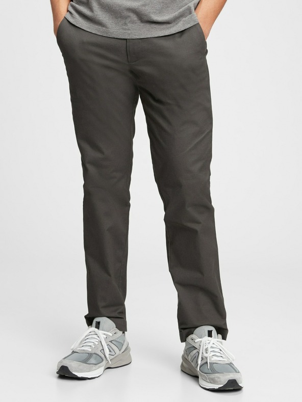 GAP Nohavice modern khaki straight GapFlex GAP