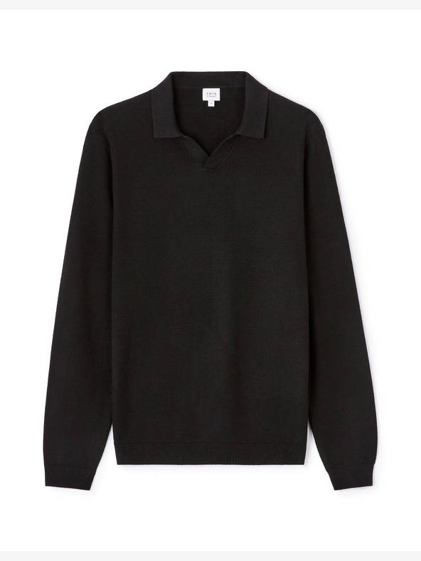 Celio Čierny pánsky sveter Celio Lebirequin