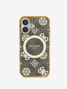 Guess Guess IML 4G Peony MagSafe zadný kryt pre iPhone 16 hnedý