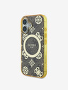 Guess Guess IML 4G Peony MagSafe zadný kryt pre iPhone 16 hnedý