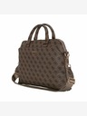 Guess Guess PU 4G taška na notebook s trojuholníkovým logom 15/16" hnedá