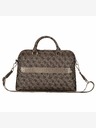Guess Guess PU 4G taška na notebook s trojuholníkovým logom 15/16" hnedá