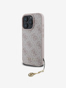 Guess Guess 4G Charm zadný kryt pre iPhone 16 Pro Tone on Tone ružový