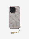 Guess Guess 4G Charm zadný kryt pre iPhone 16 Pro Tone on Tone ružový