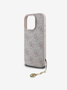 Guess Guess 4G Charm zadný kryt pre iPhone 16 Pro Tone on Tone ružový