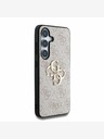 Guess Guess PU PU zadný kryt s kovovým logom 4G pre Samsung Galaxy S25+ ružový