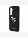 Guess PU 4G Metal Logo Zadní Kryt pro Samsung Galaxy S25+ Grey Obal na telefón
