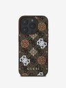 Guess Guess PU 4G Pivoňka MagSafe zadný kryt pre iPhone 16 Pro Max hnedý