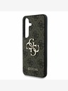 Guess Guess PU 4G zadný kryt s kovovým logom pre Samsung Galaxy S25 hnedý