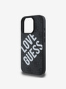 Guess Guess PU Leather 4G Big Love Logo MagSafe Zadný kryt pre iPhone 16 Pro Black