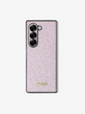 Guess Guess PC/TPU Glitter Flakes Metal Logo zadný kryt pre Samsung Galaxy Z Fold 6 ružový