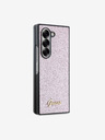 Guess Guess PC/TPU Glitter Flakes Metal Logo zadný kryt pre Samsung Galaxy Z Fold 6 ružový