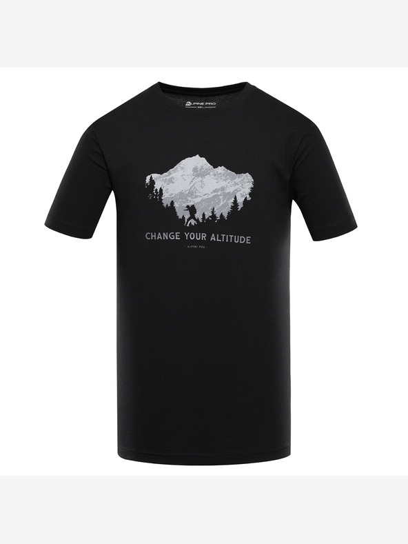 ALPINE PRO Pánske rýchloschnúce tričko s cool dry ALPINE PRO BOLEN 2 black varianta pa