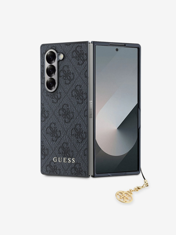 Guess Guess 4G Charm zadný kryt pre Samsung Galaxy Z Fold 6 sivý
