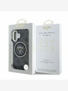 Guess Guess IML 4G Glitter and Triangle Logo MagSafe zadný kryt pre iPhone 16 Black