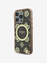 Guess Guess IML 4G Peony MagSafe zadný kryt pre iPhone 16 Pro hnedý