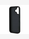 Guess Guess PU Grained 4G Metal Logo zadný kryt pre iPhone 16 čierny