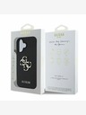 Guess Guess PU Grained 4G Metal Logo zadný kryt pre iPhone 16 čierny
