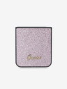 Guess Guess PC/TPU Glitter Flakes Metal Logo zadný kryt pre Samsung Galaxy Z Flip 6 ružový