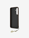 Guess Guess 4G Charm zadný kryt pre Samsung Galaxy S24 FE hnedý