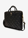 Guess PU Quilted 4G Metal Logo Taška na Notebook 15/16" Black Obal na telefón