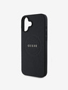 Guess Guess PU Grained Classic Logo MagSafe zadný kryt pre iPhone 16 Plus čierny