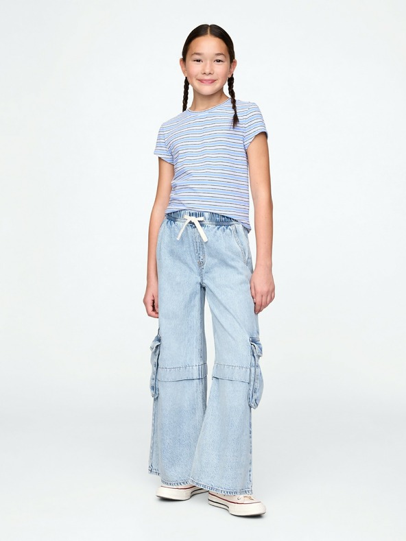 GAP Detské baggy cargo džínsy UltraSoft GAP