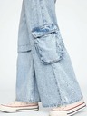 GAP Detské baggy cargo džínsy UltraSoft GAP