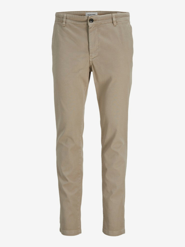 Jack & Jones Béžové pánske chino nohavice Jack & Jones PSTMARCO