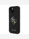 Guess Guess PU Grained 4G Metal Logo zadný kryt pre iPhone 14 čierny