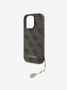 Guess Guess 4G Charm zadný kryt pre iPhone 16 Pro Tone on Tone hnedý
