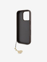 Guess Guess 4G Charm zadný kryt pre iPhone 16 Pro Tone on Tone hnedý