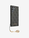 Guess 4G Charm Zadní Kryt pro Samsung Galaxy S24 Ultra Grey Obal na telefón